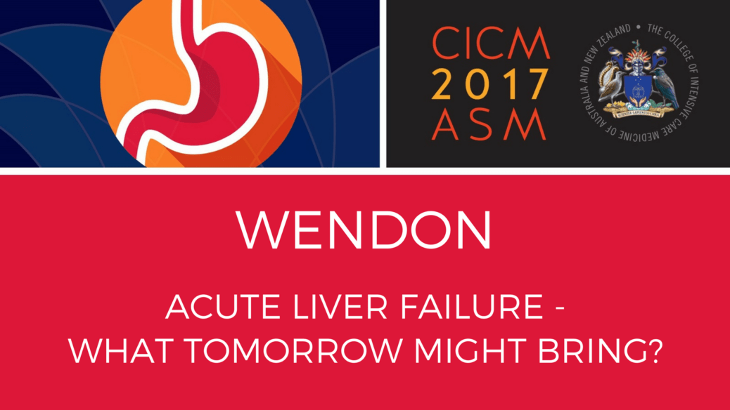 Acute Liver Failure - What tomorrow might bring?