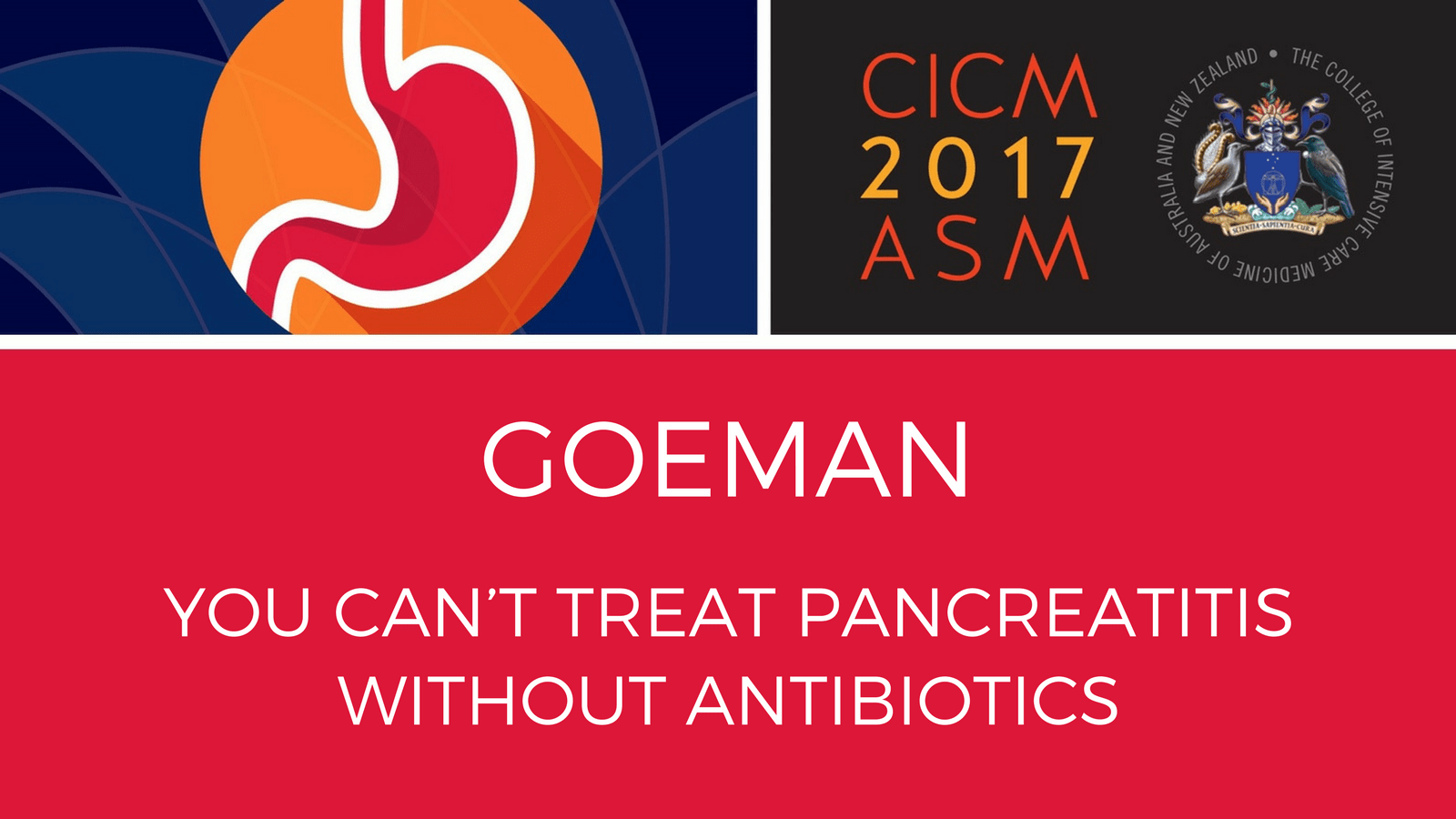 You can’t treat pancreatitis without antibiotics.
