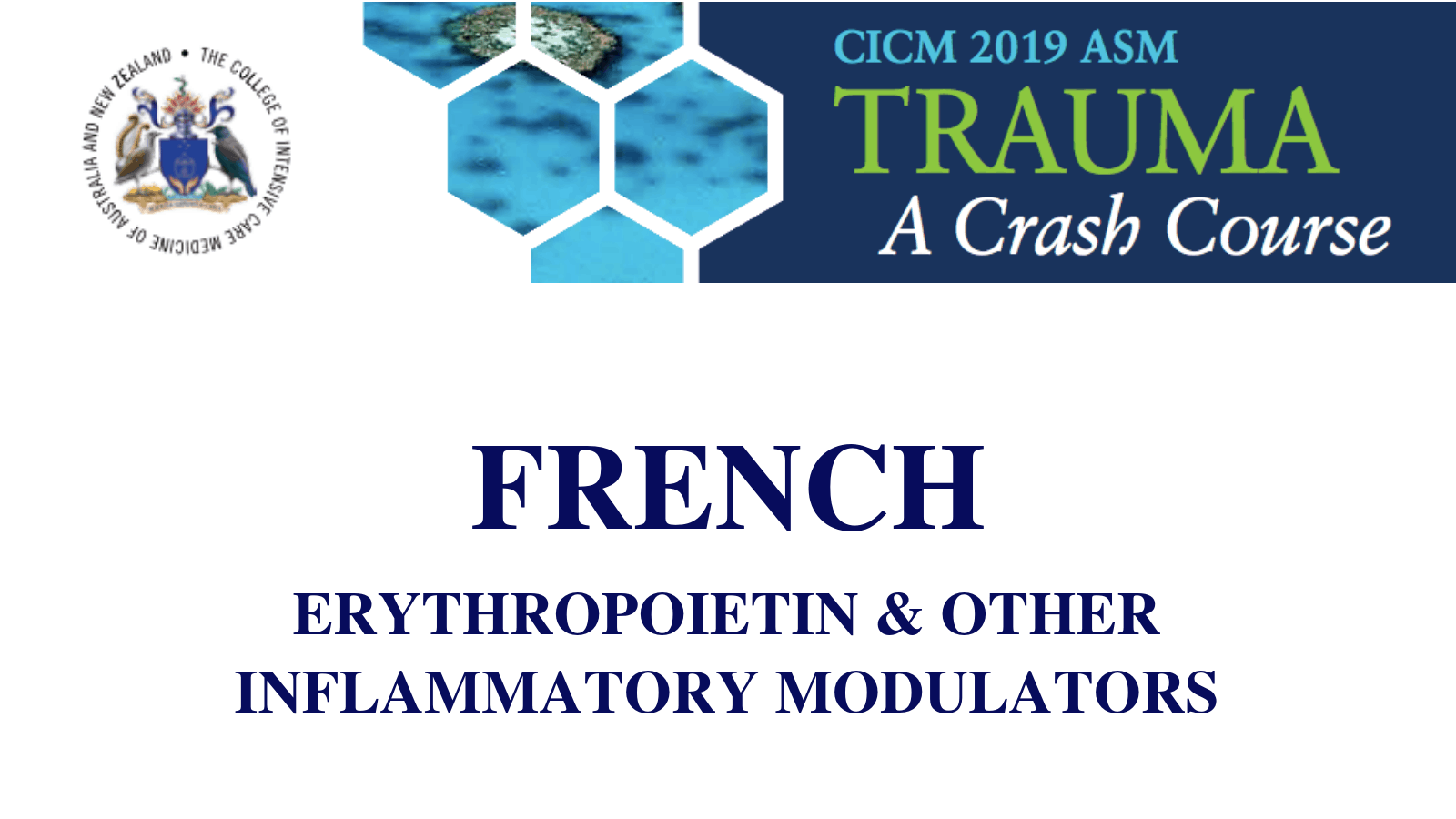 Erythropoietin & other inflammatory modulators