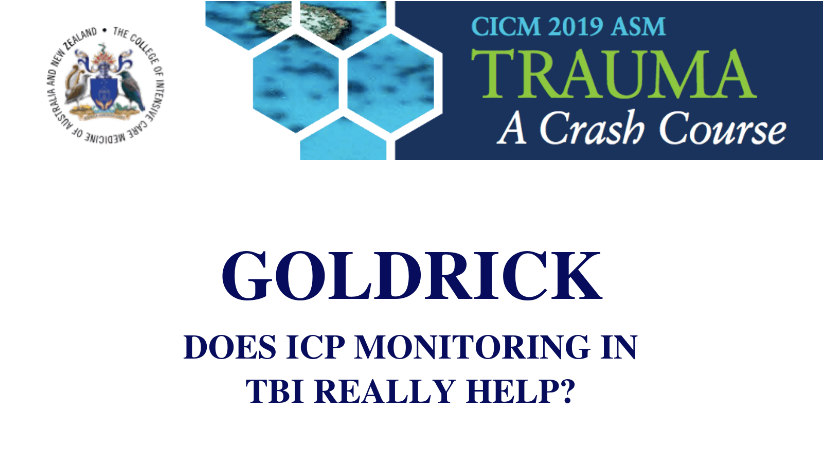 Does ICP monitoring in TBI really help