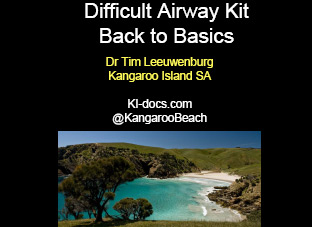 Difficult airway kit - back to basics
