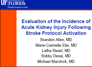 Incidence of acute kidney injury following stroke protocol activation