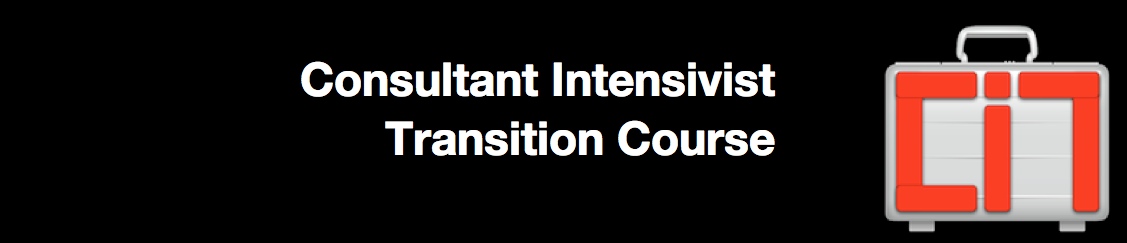 Consultant Intensivist Transition course November 2012